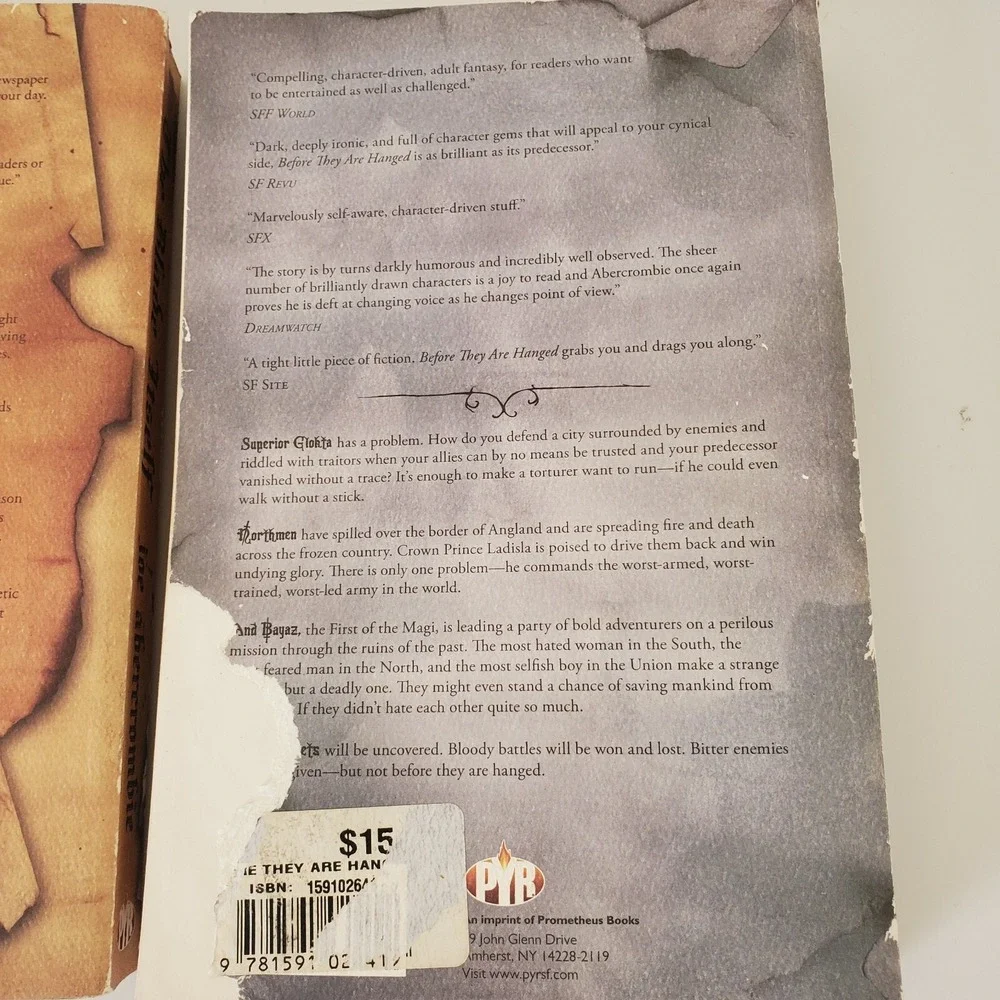 The First Law Trilogy Series: The First Law & The Second Law by Joe Abercrombie